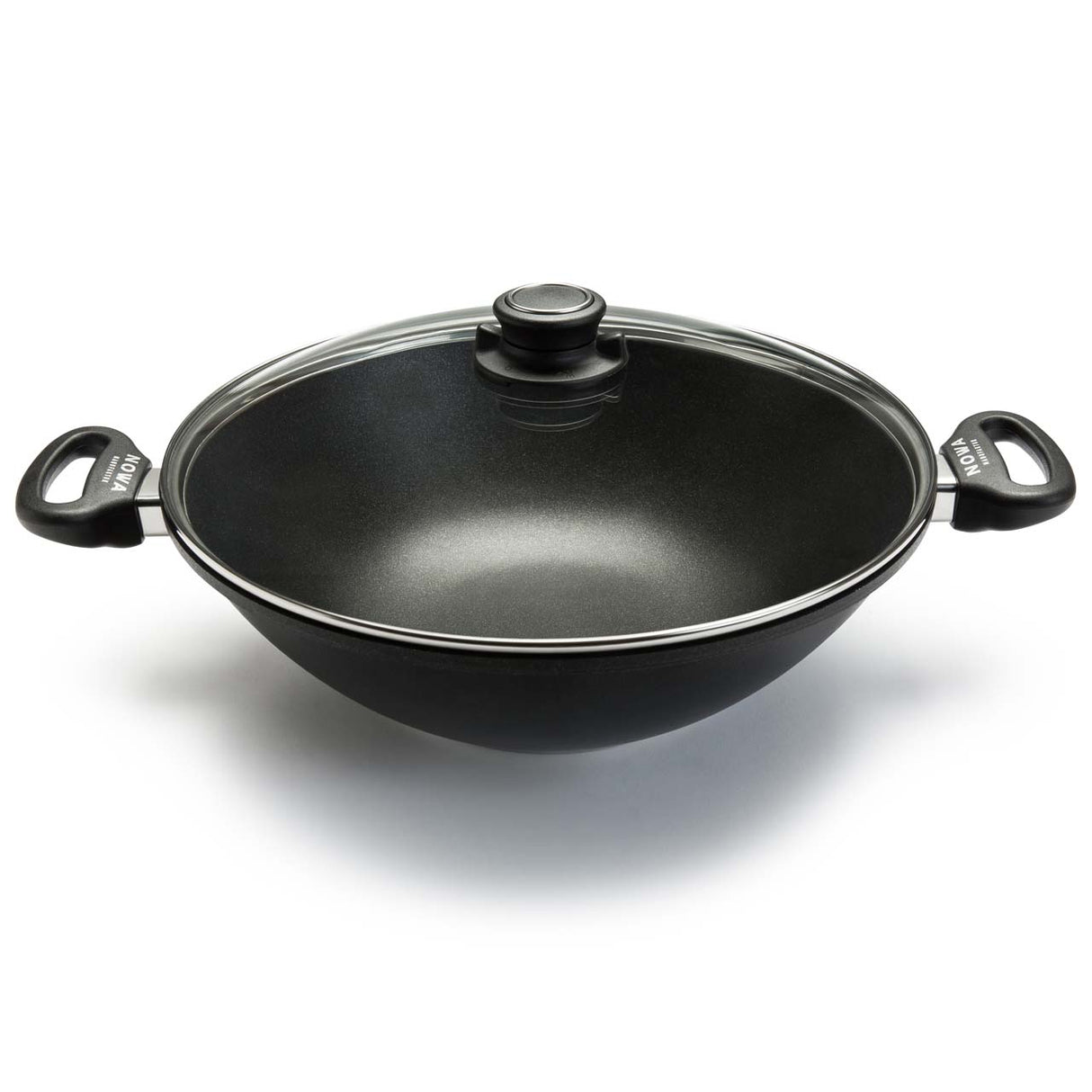 Guss-Wok Ø 32 cm mit 2 Griffen