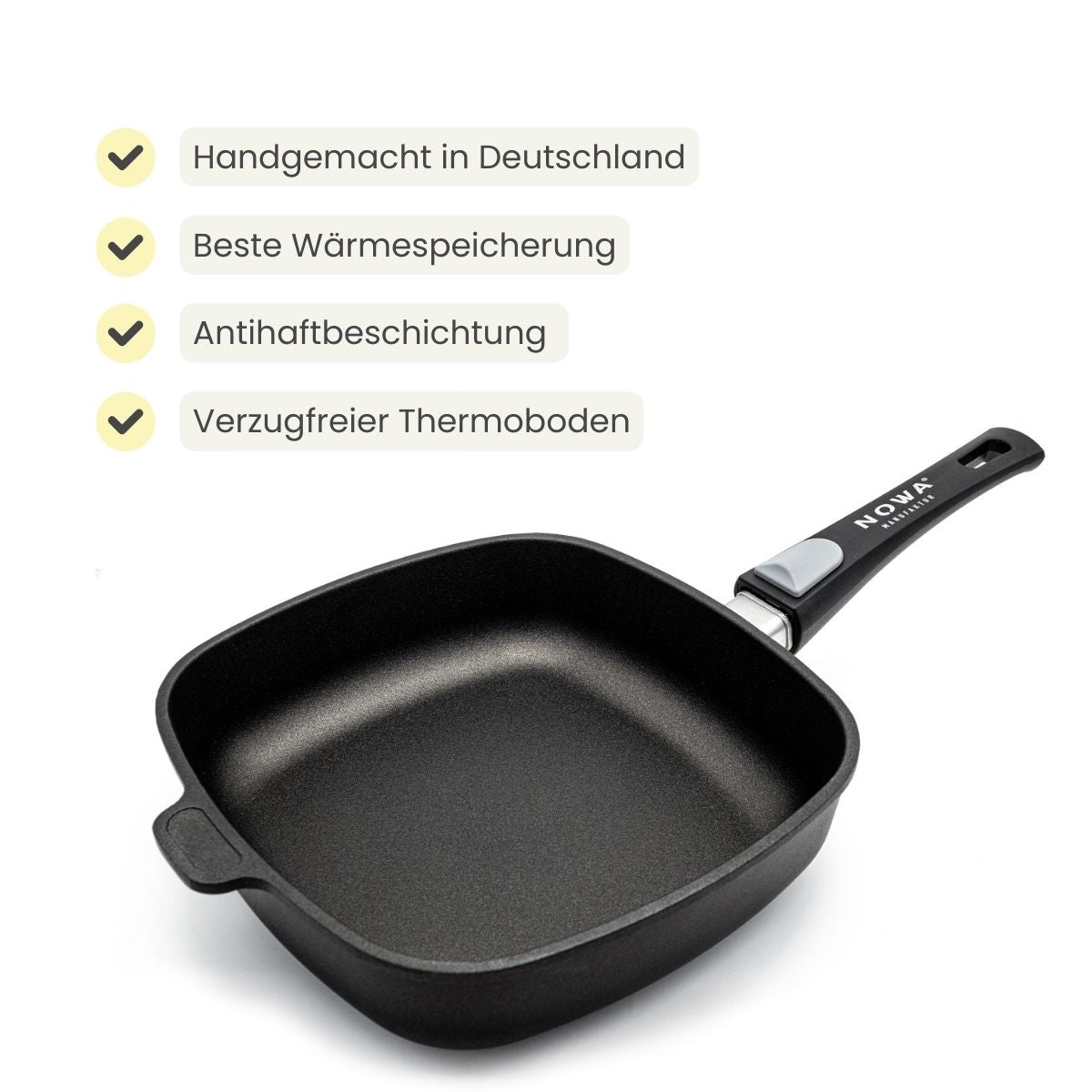 Eckige Bratpfanne | hoch 6,5 cm