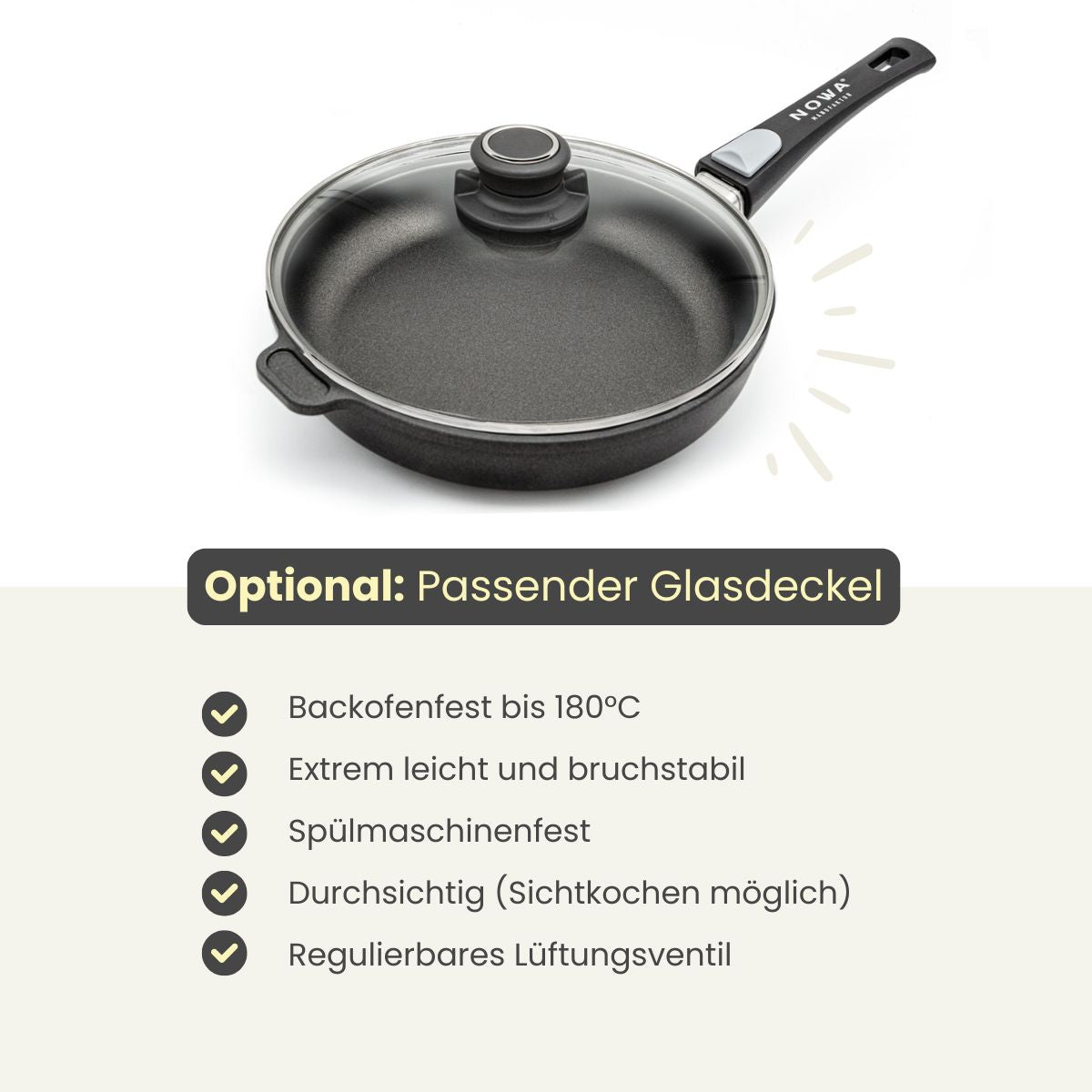 Bratpfanne Ø 20-32 cm | flach 4,5 cm