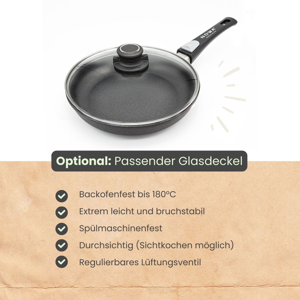 Bratpfanne ECOlite Ø 20-28 cm | flach 4 cm