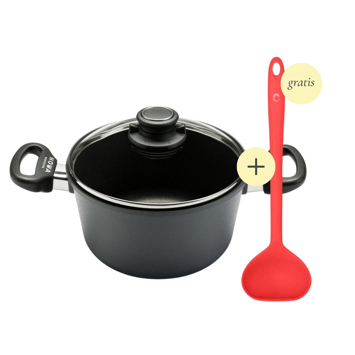 Suppen-Set: Kochtopf Ø 20 cm + Schöpfkelle gratis