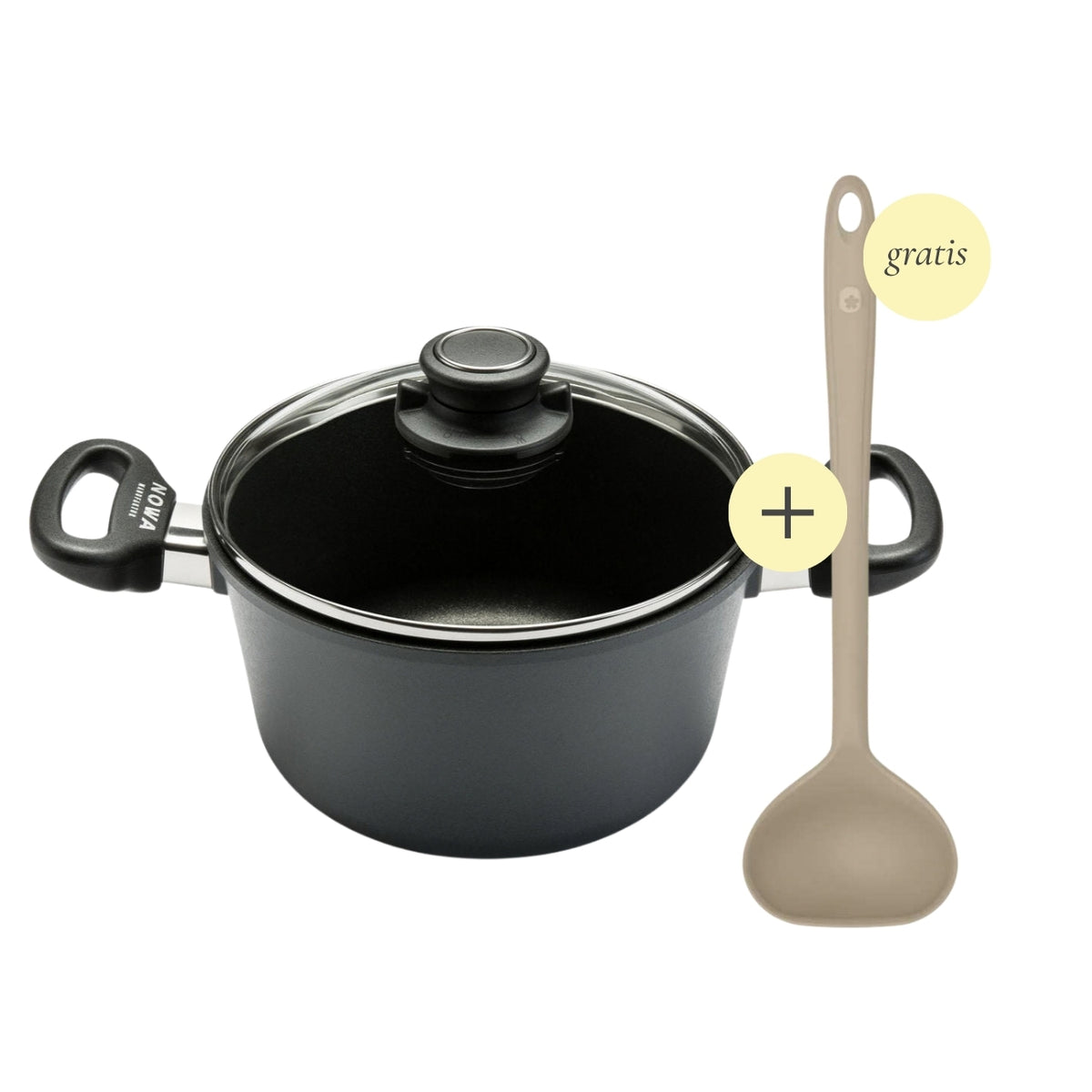 Suppen-Set: Kochtopf Ø 20 cm + Schöpfkelle gratis