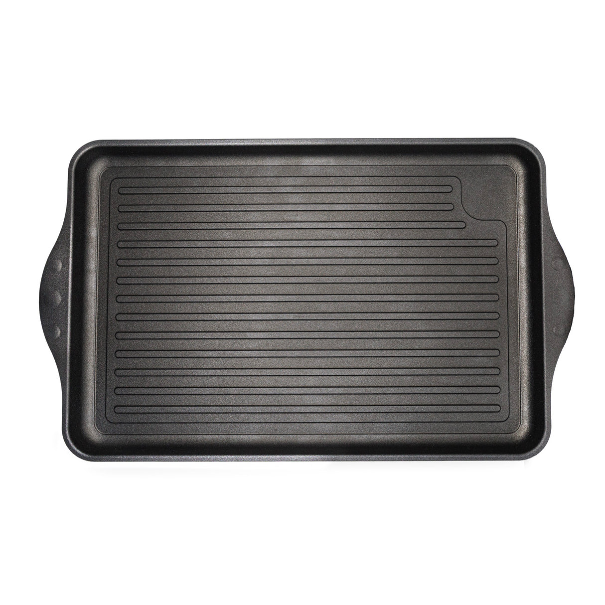 Grill- und Teppanyaki-Platte 49x29 cm gerillt
