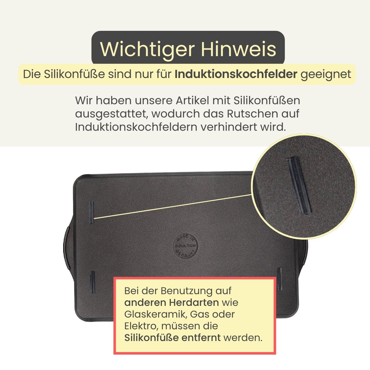 Grill- und Teppanyaki-Platte 49x29 cm glatt