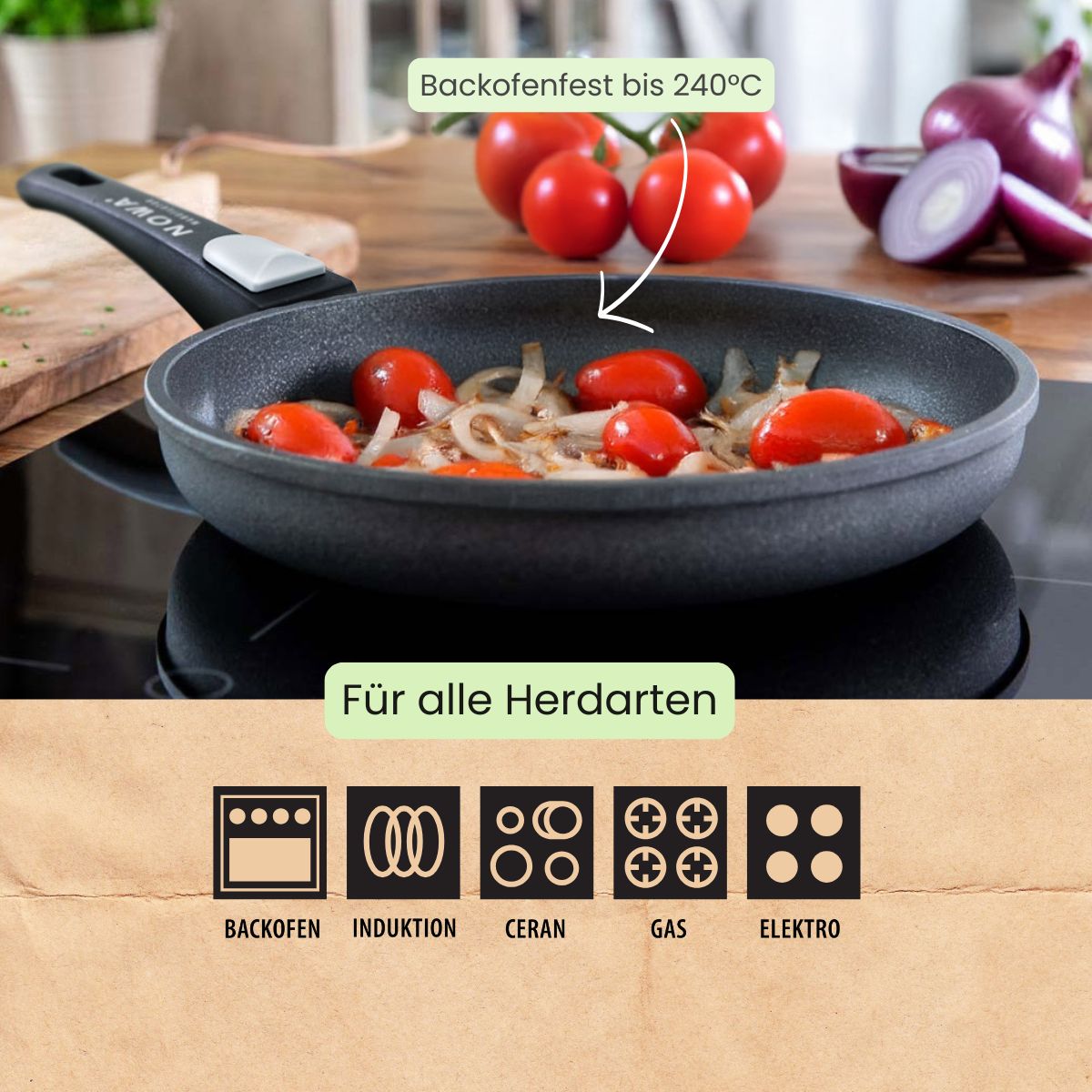 Bratpfanne ECOlite Ø 20-28 cm | flach 4 cm