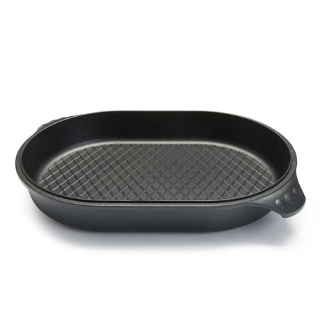 Guss-Grillpfanne oval