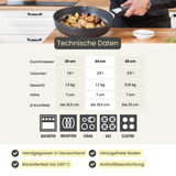 Bratpfanne Ø 20-28 cm | hoch 7 cm
