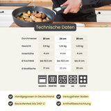 Bratpfanne ECOlite Ø 20-28 cm | flach 4 cm