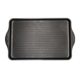 Grill- und Teppanyaki-Platte 49x29 cm gerillt