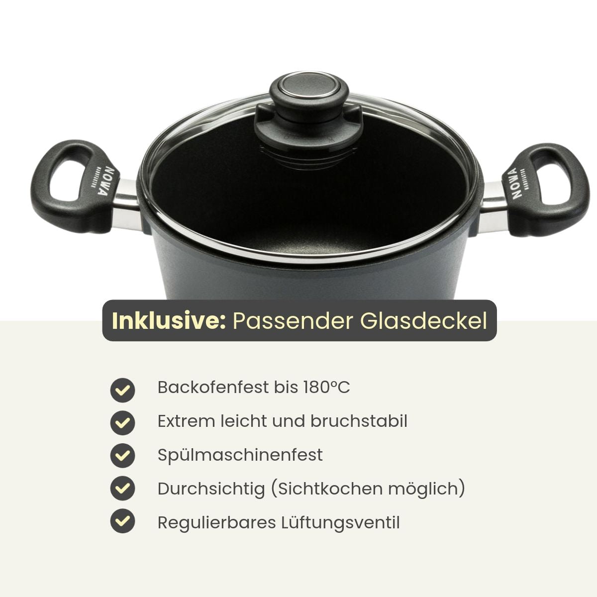 Suppen-Set: Kochtopf Ø 20 cm + Schöpfkelle gratis
