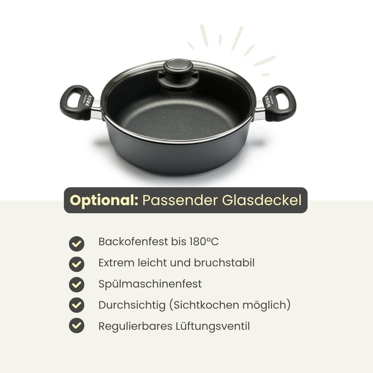 Guss Kasserolle Ø20 - 32 cm