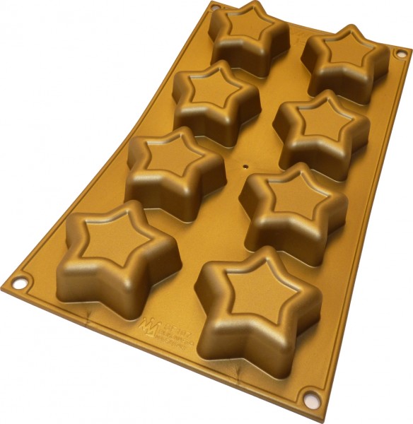 Sterne gold 8er Muffinform
