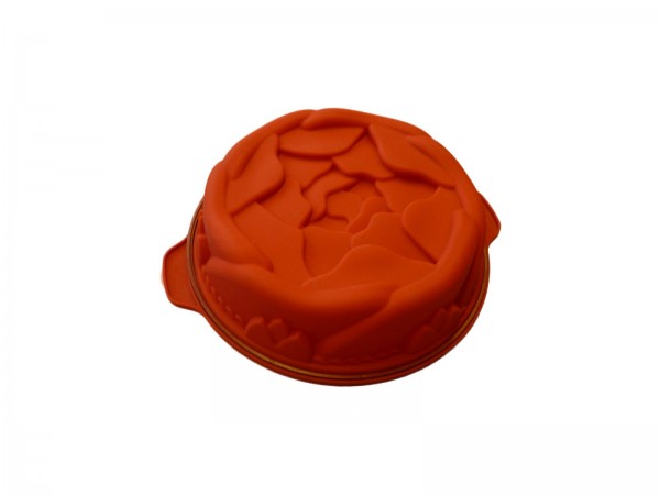 Rose in Tortenform Backform