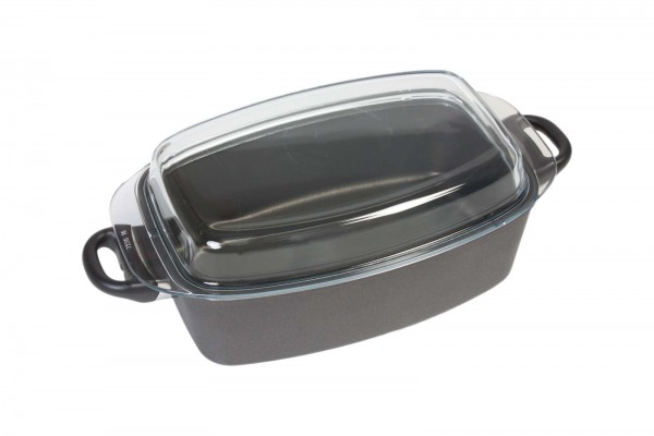 Guss-Bräter 33x21cm incl. Glasdeckel