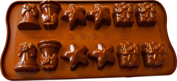 Weihnacht Glocke Stern Geschenk Pralinenform