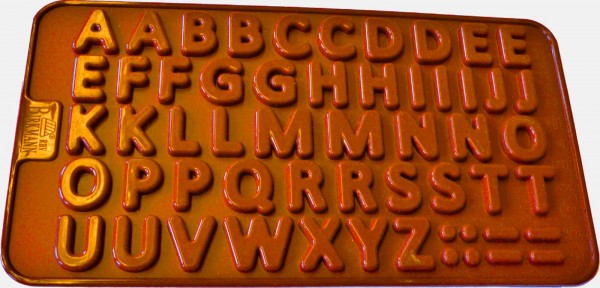 Buchstaben Pralinenform